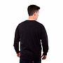Poleron Hombre Crew Neck Minilogo Negro Hang Loose