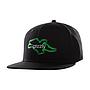 Jockey High Beam Snapback Hat Bear Print + Grizzly Word Embroidery Flat