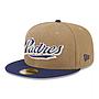 Gorro 59fifty MLB San Diego Padres Canvas Crown Med Cafe