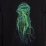 Polerón Hombre Zipper Jellyfish Black Green Blue