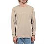 Polera Manga Larga Hombre Beige Line Converse