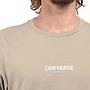 Polera Manga Larga Hombre Beige Line Converse