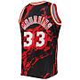 Camiseta Mitchell and Ness Miami Heat Alonzo Mourning 33 Marble