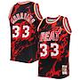Camiseta Mitchell and Ness Miami Heat Alonzo Mourning 33 Marble