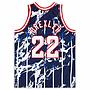 Camiseta Mitchell and Ness Houston Rockets Clyde Drexler 22 Marble