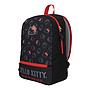Mochila Hello Kitty Juvenil Negro Rojo