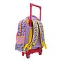 Mochila Hello Kitty Infantil Rueditas Rojo