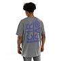 Polera C1RCA Break Up Tee Gris Oversize Algodón