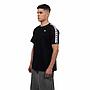 Polera Kappa Hombre Black Banda White i26