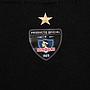 Polera Colo Colo Urbano Negra Escudo Plateado