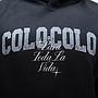 Poleron Hombre Colo Colo Urbano Hoodie Para Toda La Vida Negro