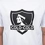 Polera Hombre Colo Colo Urbano Blanco Escudo Negro