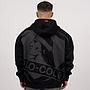 Poleron Hombre Colo Colo Urbano Full Zipper Negro Logo Grande