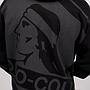 Poleron Hombre Colo Colo Urbano Full Zipper Negro Logo Grande