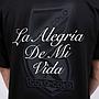 Polera Colo Colo Urbano "La Alegría de mi Vida" Negro