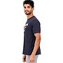 Polera Hombre Reebok Deportiva Algodón Logo Frontal Azul Navy