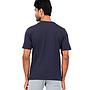 Polera Hombre Reebok Deportiva Algodón Logo Frontal Azul Navy