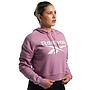 Polerón Corto Hoodie c/ Capucha Mujer Reebok Classics Big Logo Fleece Gris Rosado