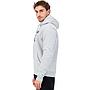 Polerón Hoodie Hombre Reebok Gris Melange Logo Negro