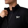 Polerón Reebok Deportivo Hombre Negro Cierre Completo