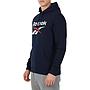 Polerón Hoodie Hombre Reebok Azul Navy  Logo Blanco