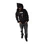 Polerón Full Zipper Hombre Spitfire Grip State Negro