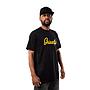 Polera Hombre Grizzly Griptape Print Script Negro