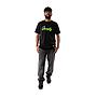 Polera Hombre Grizzly Griptape Print Script Negro Neon