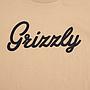 Polera Hombre Grizzly Griptape Print Script Logo Negro