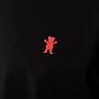 Polera Hombre Grizzly Griptape Embroidered OG Bear Negro Rojo