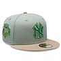 Jockey Gorro New Era 59FIFTY New York Yankees MLB Green Camel