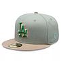 Jockey Gorro New Era 59FIFTY Los Angeles Dodgers MLB Green Camel
