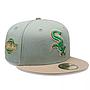 Jockey Gorro New Era 59FIFTY Chicago White Sox MLB Green Camel