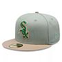 Jockey Gorro New Era 59FIFTY Chicago White Sox MLB Green Camel