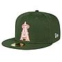 Jockey Gorro New Era 59FIFTY Los Angeles Angels MLB Pink Pack Green