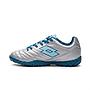 Zapatilla Baby Fútbol Niño Lotto Stadio 705 TF JR Gris Celeste