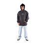 POLERON HOODIE HANG LOOSE HOMBRE GRIS