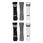 Sixpack Pack 6 Pares Calcetines Under Armour Essential Crew Blanco