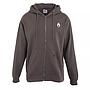 Polerón Hombre Full Zipper Charcoal Double Logo