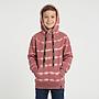 Poleron Hoodie Liviano Calce Largo Niño Reef Burgundy