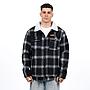 Chaqueta Sherpa Hombre Reef Buttons Negro Blanco