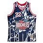 Camiseta Mitchell and Ness Houston Rockets Clyde Drexler 22 Marble