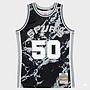 Camiseta Mitchell and Ness San Antonio Spurs David Robinson 50 Marble
