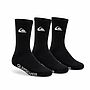 Tripack Calceta 3/4 Quicksilver Negro