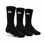 Tripack Calcetines Largos Quicksilver Negro