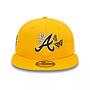 Jockey Gorra New Era 59Fifty Atlanta Braves MLB Seasonal Flower Dark Yellow
