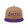 Jockey Gorra New Era 59Fifty Los Angeles Lakers NBA Classic Wordmark Beige