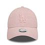 Jockey Gorro New Era Mujer 9Forty Los Angeles Dodgers MLB Ruching Rosado