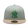 Jockey Gorro New Era 59FIFTY New York Yankees MLB Green Camel