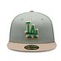 Jockey Gorro New Era 59FIFTY Los Angeles Dodgers MLB Green Camel